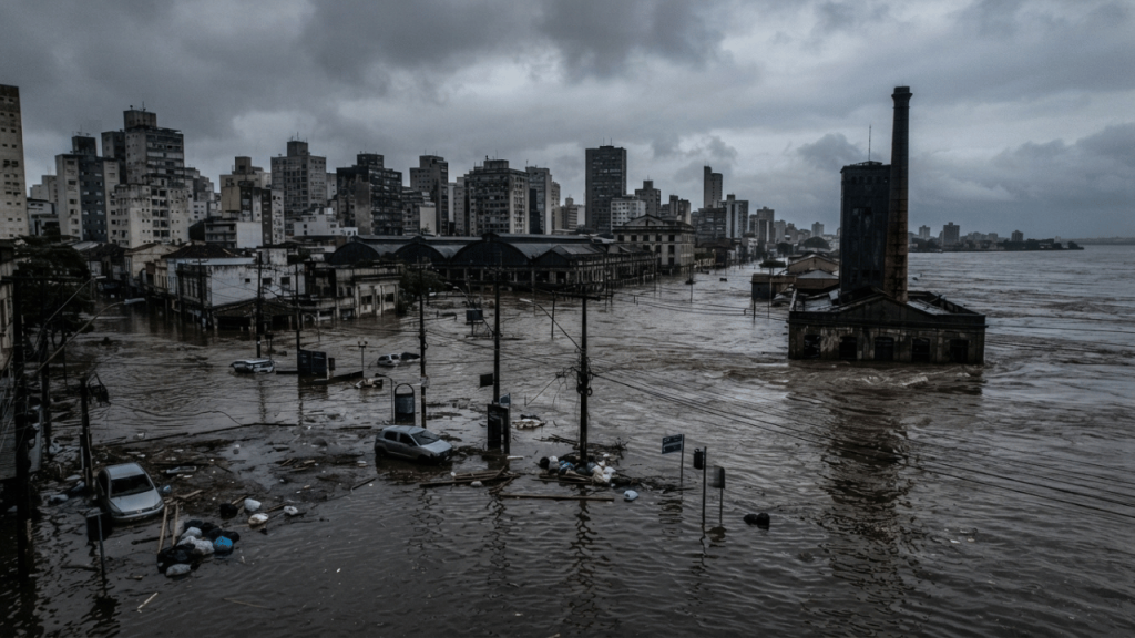 Chuvas extremas no Sul acendem alerta sobre o futuro das cidades brasileiras